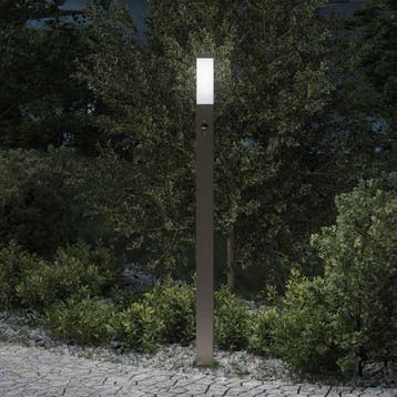 vidaXL Bolderverlichting met sensor 110 cm roestvrij staal, Verzenden