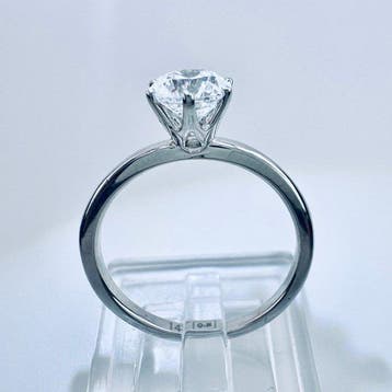 Bague de fiançailles - 14 carats Or blanc - 1.03ct. tw.