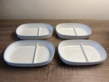 Set of Eight KLM Bussiness Class Plates - Ontbijtservies -