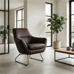 Leren fauteuil Fame - Rancho Brown (bruin), Ophalen of Verzenden