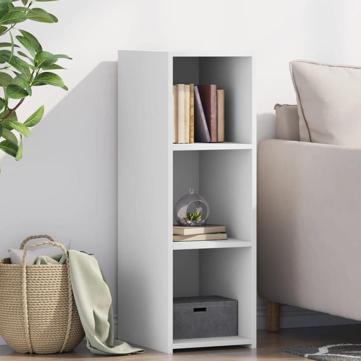 vidaXL Dressoir 30x41x93 cm bewerkt hout wit, Huis en Inrichting, Kasten | Dressoirs, Nieuw, Verzenden