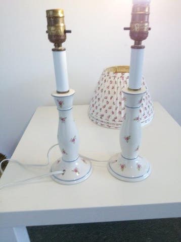 Laura Ashley - Laura Ashley - Lamp (2) - Damask katoen