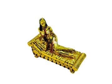 Veiling - Veronese | Verguld Miniatuur Cleopatra op Chaise, Verzamelen, Nieuw