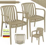 Tuinstoelen - Weerbestendig - Met armleuning - Set van 2 - T, Verzenden
