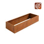 Cortenstaal plantenbak 300x80x40cm - Zonder bodem - HTDesign, 100 cm of meer, Nieuw, Metaal, Rechthoekig