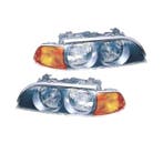 PHARES BMW SÉRIE 5 E39 95-00 CHROMÉ AMBRE, Verzenden