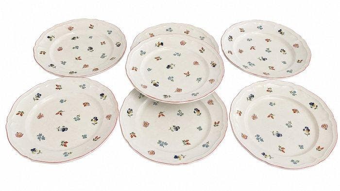 Villeroy & Boch - RARE 7 Grandes Assiettes Luxe -, Antiquités & Art, Antiquités | Meubles | Tables