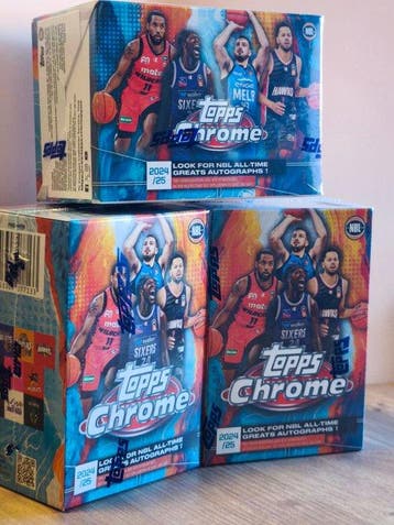 2024/25 Topps Chrome NBL Basketball – 3 x Blaster Box (8