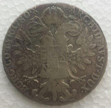 Oostenrijk. Maria-Theresia. Thaler (taler) 1780 later strike