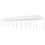 vidaXL Prieel met dak 17,84x2,28x2,69 m polyetheen wit, Verzenden, Nieuw