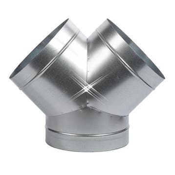 Y-STUK GALVA 90 GRADEN 180 MM, Verzenden