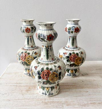 De Porceleyne Fles, Delft - Vase (3) - Céramique -