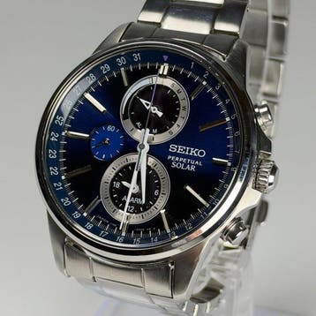 Seiko - Perpetual Solar SBPJ003 - Zonder minimumprijs -, Bijoux, Sacs & Beauté