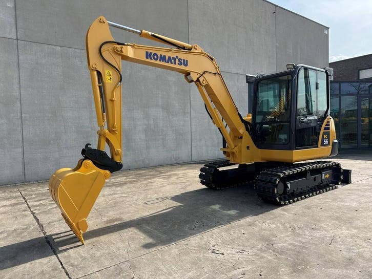 Veiling: Midigraafmachine Komatsu PC56-7 Diesel 2016, Articles professionnels, Machines & Construction | Grues & Excavatrices