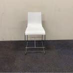 barkruk zithoogte 61 cm, wit - chroom