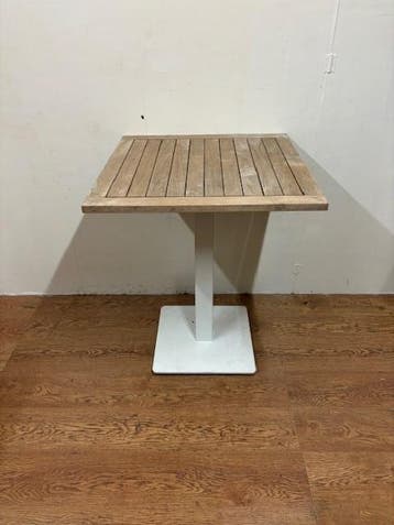 Gebruikte Terrastafel (75x75cm) - T1465, Huis en Inrichting, Tafels | Eettafels, Ophalen, Nieuw