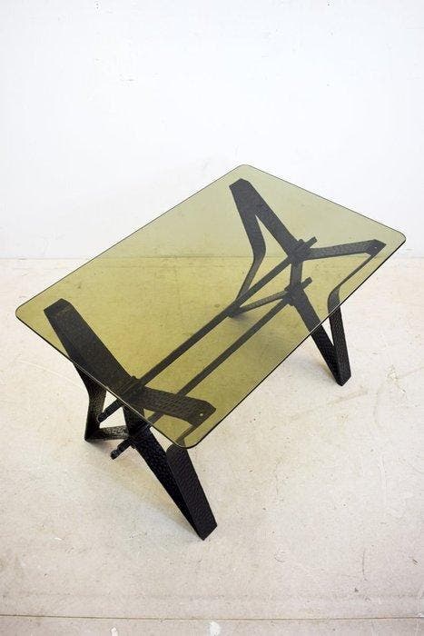 Marcelletti Torino - Salontafel - IJzer, Glas, Antiek en Kunst, Antiek | Meubels | Stoelen en Sofa's