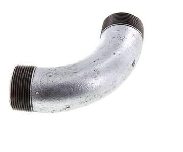 Tube coudé à 90deg R1 1/2 Fonte 25bar (351.25psi), Verzenden