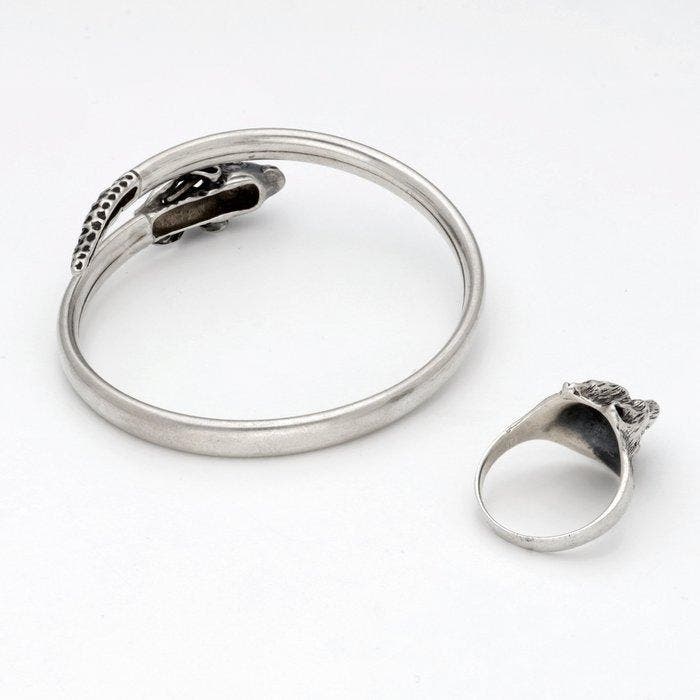 Sans prix de réserve - Ensemble de bijoux 2 pièces Argent -, Handtassen en Accessoires, Antieke sieraden