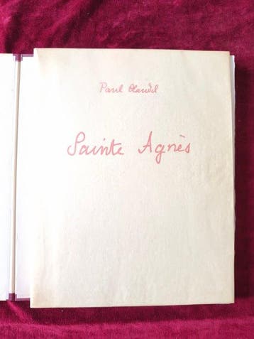 Paul Claudel; Georges A. de Pogédaiëff - Sainte Agnès -