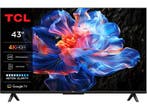 Tcl -   4k Uhd Google Tv 43(2025) - Zwart, Audio, Tv en Foto, Verzenden, Nieuw, 100 cm of meer, Overige merken