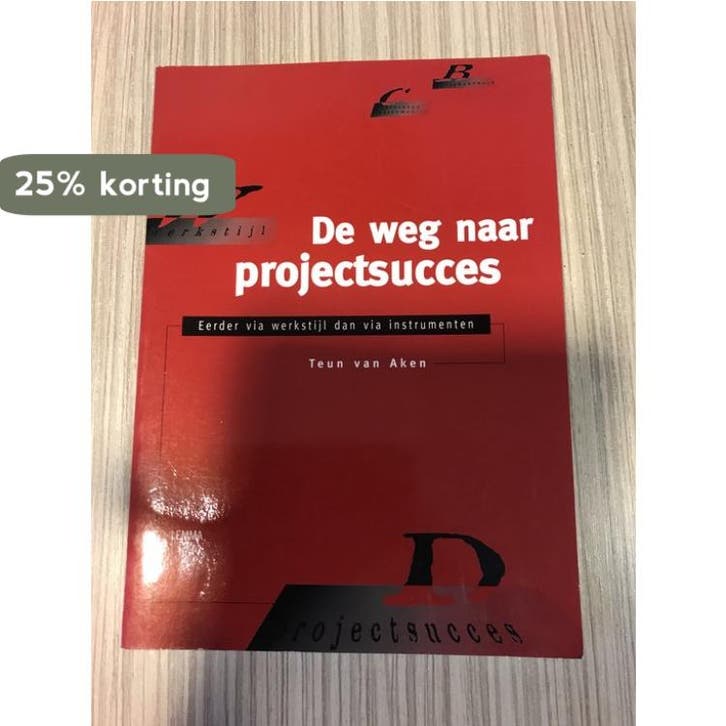 De weg naar projectsucces 9789051896398 T.G.C. van Aken, Boeken, Economie, Management en Marketing, Gelezen, Verzenden