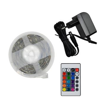 Flexibele led-strip (3 meter, multicolor RGB) met adapter e, Verzenden, Nieuw