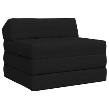 vidaXL Vouwbare Sofa Bed Zwart 200 x 70 x 10 cm Stof, Huis en Inrichting, Zetels | Zetels, Verzenden, Nieuw