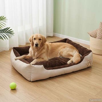 vidaXL Hondenmand bruin en Beige XXL, Verzenden, Nieuw