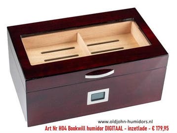 DOORZICHT HUMIDOR  GLAS - TRANSPARANT LUXE TOPSEGMENT hdam, Verzenden, Nieuw, Tabaksdoos of Verpakking