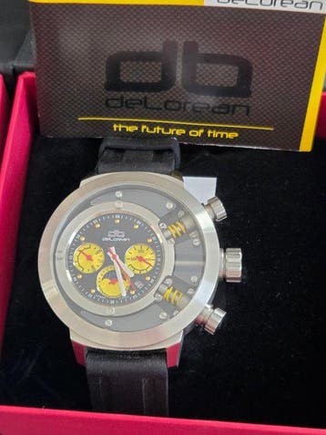 DeLorean Watch Uhr Full Calendar - Back to the Future - 50, Nieuw