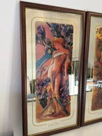 Alphonse Mucha (1860-1939) - Les Fleurs, Antiek en Kunst