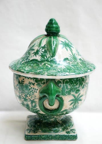 Vase avec couvercle - Porcelaine
