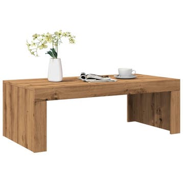 vidaXL Salontafel 102x50x35 cm bewerkt hout artisanaal, Verzenden, Nieuw