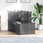 vidaXL Dierenhok klein 142x74x93 cm polypropeen en staal, Verzenden, Nieuw