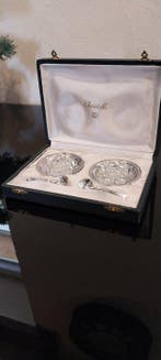 Christofle - Serveergerei (2) - Kristal, Verzilverd -