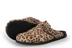 Manfield Slippers in maat 41 Panter, Slippers, Overige kleuren, Verzenden, Zo goed als nieuw