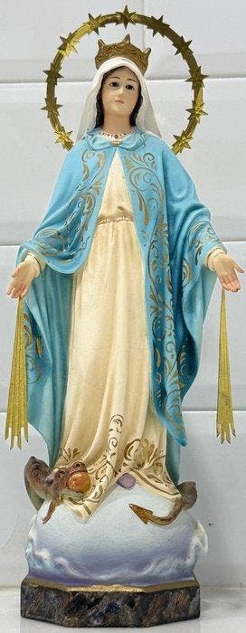 OLOT - sculptuur, Virgen Milagrosa - 50 cm - Houtpasta,