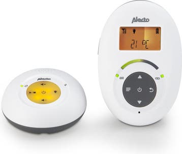 Alecto DBX-125 - Full Eco DECT Babyfoon met Display - Wit/An, Verzenden