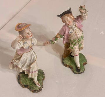 Sächsische Porzellan-Manufaktur - Figuur (2) - Porselein