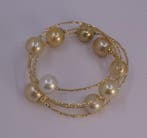 Armband - 18 karaat Geel goud, 10×11 mm gouden Zuidzee