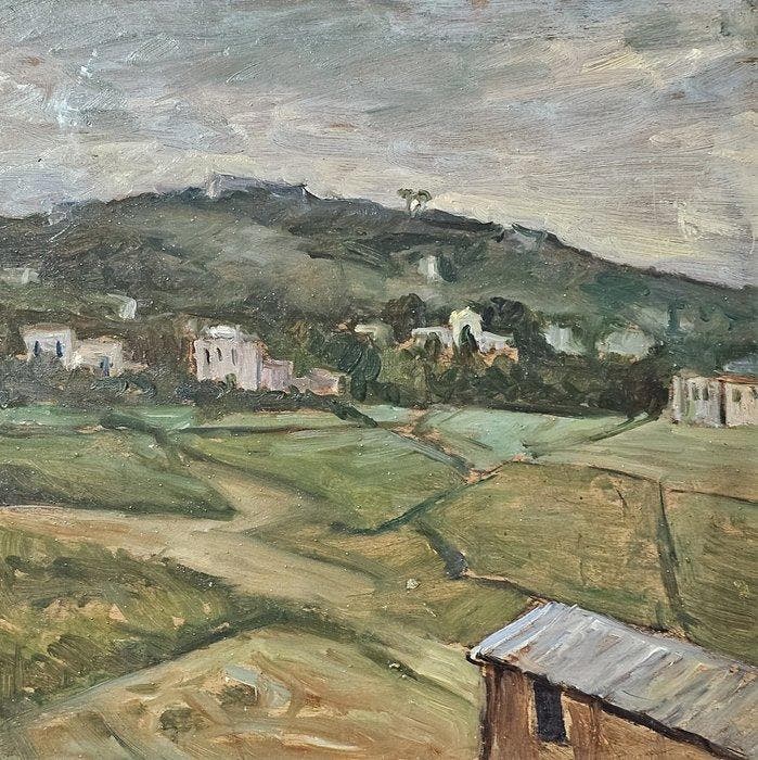 Leon Giuseppe Buono (1887- 1975) - Paesaggio, Antiquités & Art, Art | Peinture | Classique