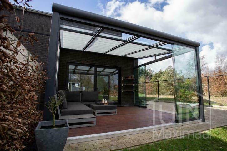 TOPDEAL! Gumax® Terrasoverkapping van aluminium, Jardin & Terrasse, Verrières, Enlèvement ou Envoi