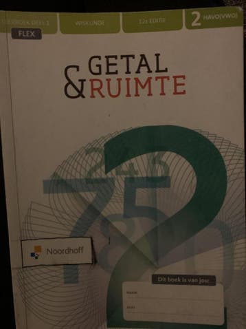 Getal & Ruimte 12e ed havo/vwo 2 FLEX leerboek 1, Verzenden, Gelezen