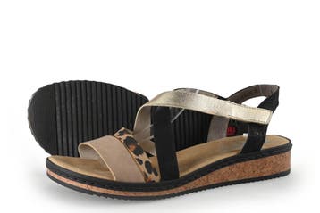 Rieker Sandalen in maat 41 Zwart, Verzenden, Zwart, Sandalen of Muiltjes, Zo goed als nieuw