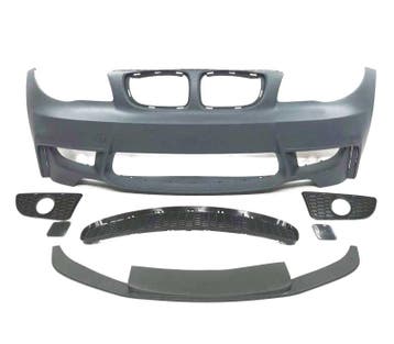 PARE-CHOCS AVANT BMW E81 E82 E88 06-10 LOOK 1M PDC + SPOILER, Autos : Pièces & Accessoires, Verzenden