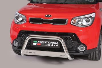 Pushbar | geschikt voor Kia | Soul 14- 5d hat. | RVS rvs zil, Verzenden