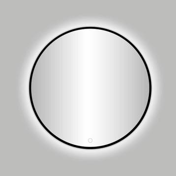 Nero Venetië ronde spiegel zwart incl.led verlichting Ø 60, Ophalen of Verzenden, Nieuw