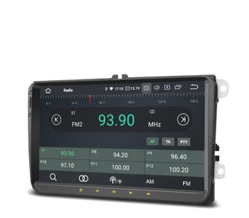 Autoradio 2Din Gps Android 12 Touch Lcd 9  Volkswagen Vw Pou, Verzenden, Nieuw