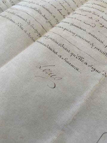 Lettre - Louis XVI - Brevet militaire signé – Régiment de